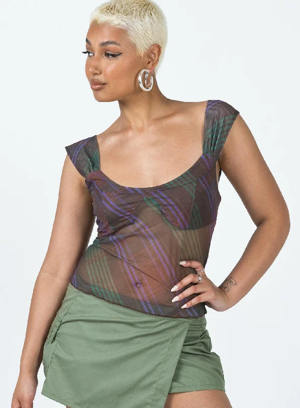 Prep In Your Step Top Multi Casual Women's Loose - fitting