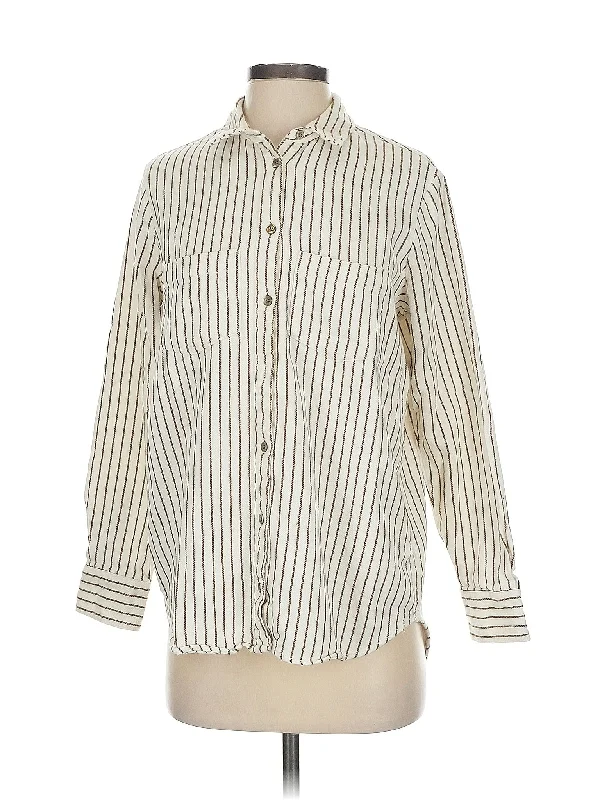 Long Sleeve Button-Down Shirt Luxurious Women's High -  end