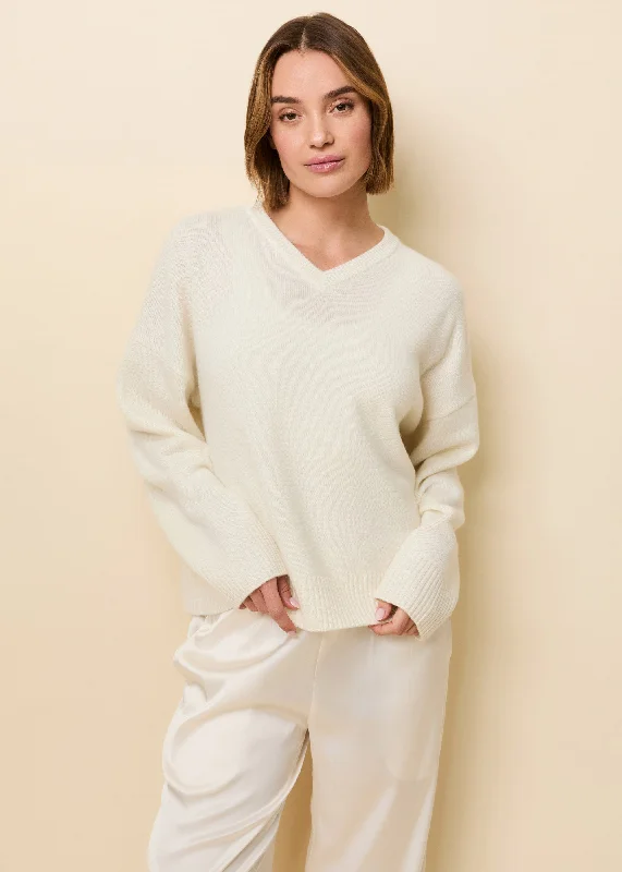 Reva Cashmere Sweater Brule Luxurious Women's High -  end