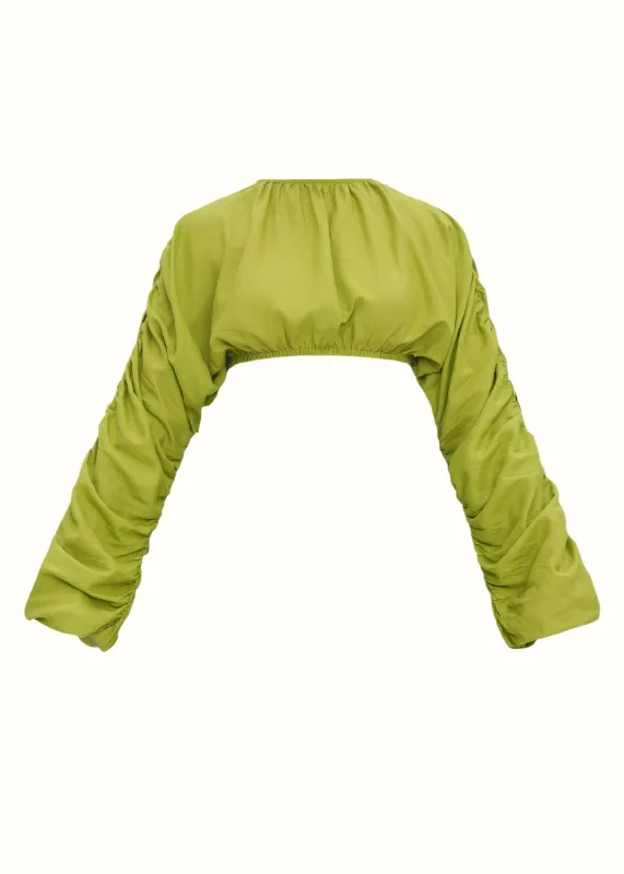 PADO CROP TOP - LIME Casual Women's Loose - fitting