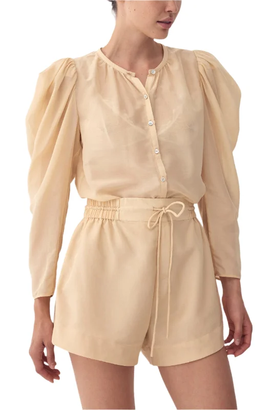 Winnie Shirt - Silk Sheer Shirt Sorbet Edgy Women's Punk