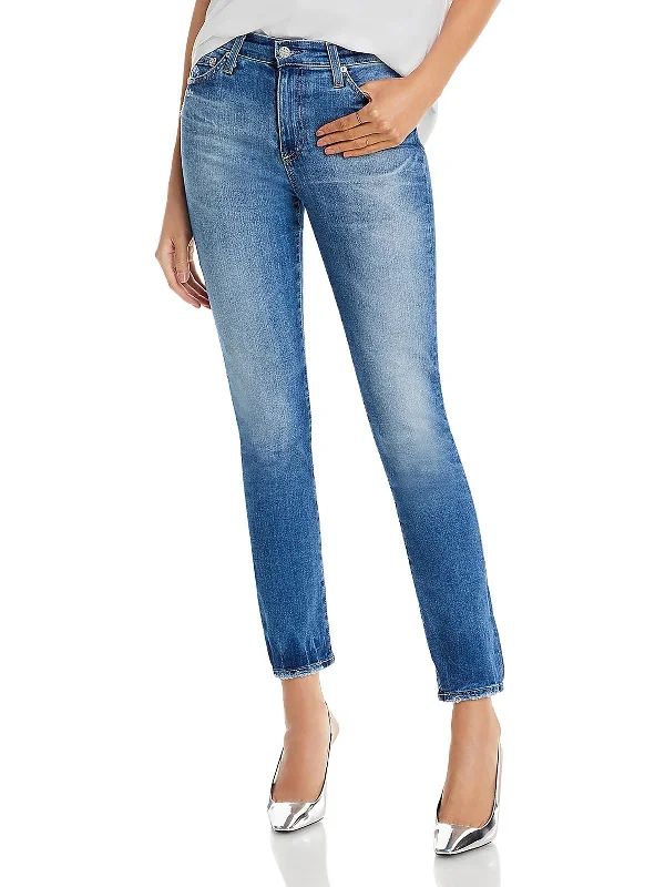 Mari Womens Denim High Rise Bootcut Jeans Bold Women's Statement