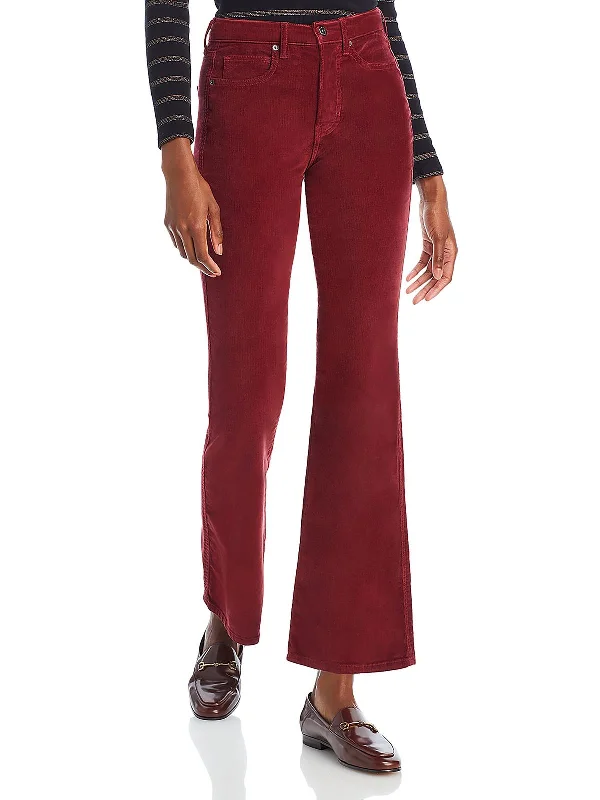 Womens High Rise Corduroy Bootcut Jeans