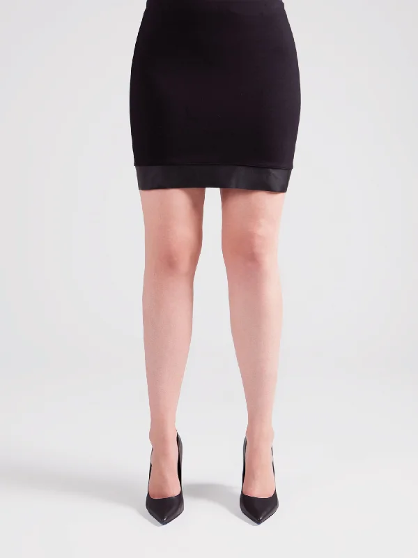 Sympli Sale, H6601 Cinch Frame Mini Skirt