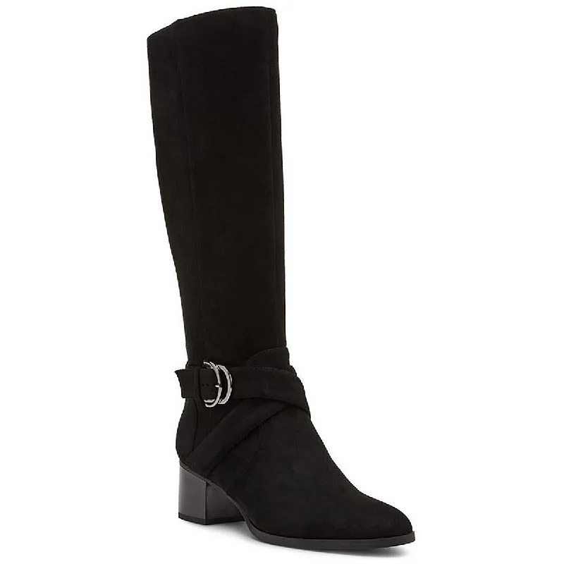 Anne Klein Womens Maelie Faux Suede Tall Knee-High Boots Trendy Women's 