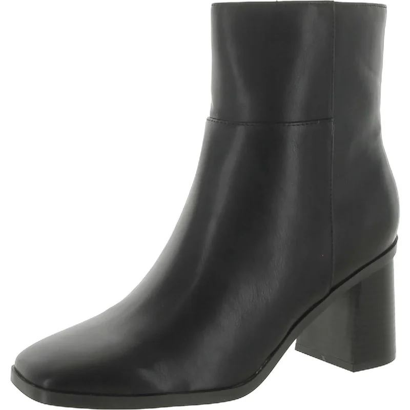 Bandolino Womens Mayi 3 Faux Leather Zipper Ankle Boots Feminine Women's Style 