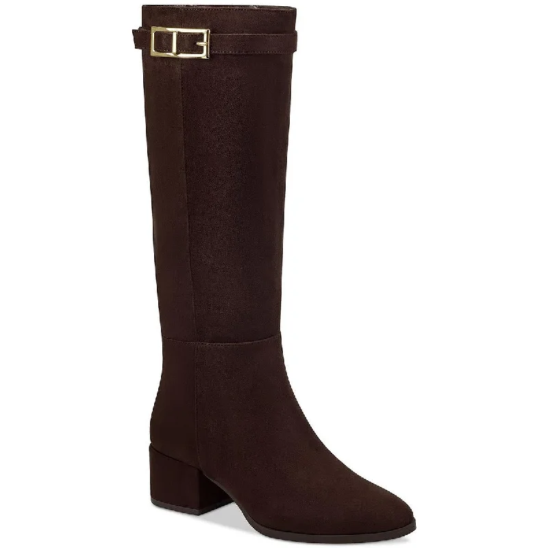 Charter Club Womens Georgiaa Faux Suede Tall Knee-High Boots