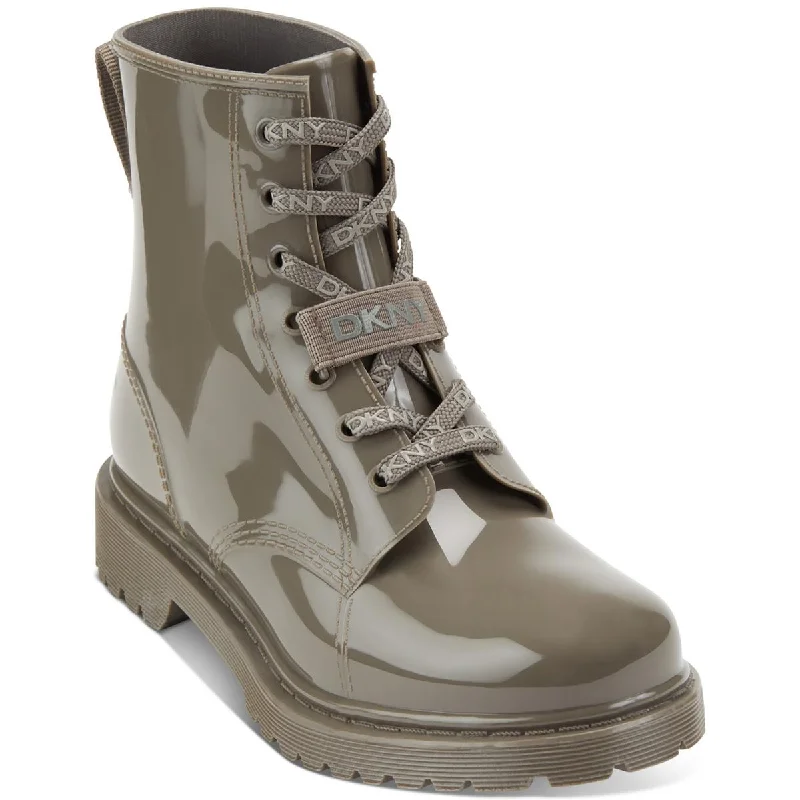 DKNY Womens Tilly Rain Boot Waterproof Lace Up Booties