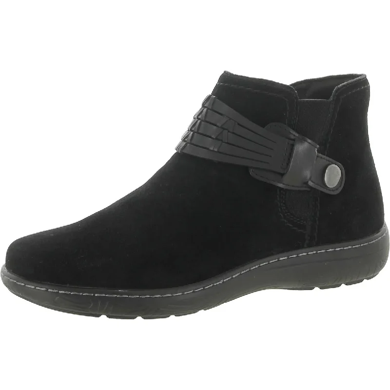 Earth Womens Synal Suede Harness Booties Edgy Women's Punk