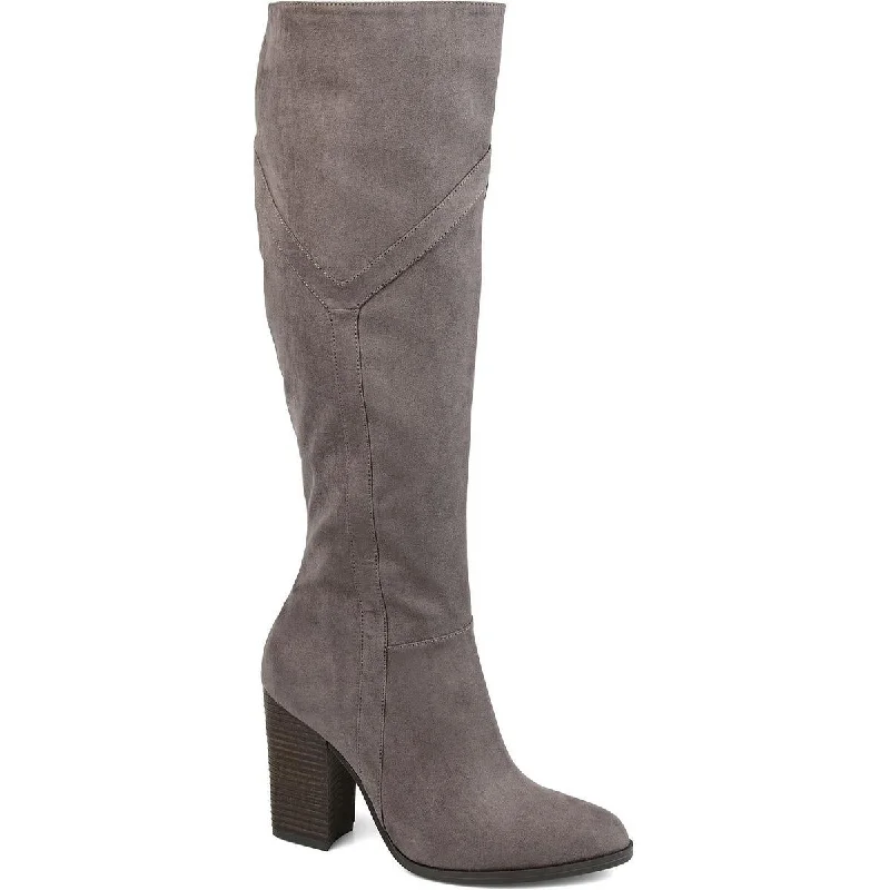 Journee Collection Womens Faux Suede Tall Knee-High Boots