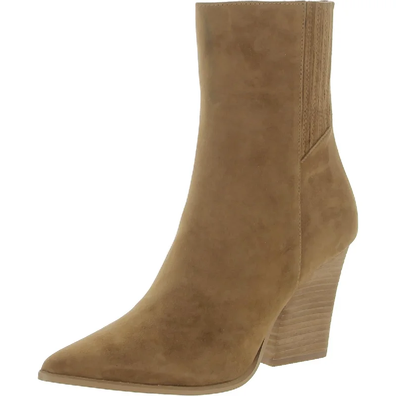 Steve Madden Womens Riccki Suede Ankle Boots Rugged Women's Outdoor 