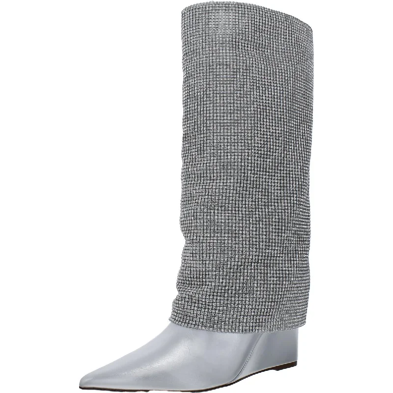 Steve Madden Womens RISKI Sleek wedge heel  lining Knee-High Boots