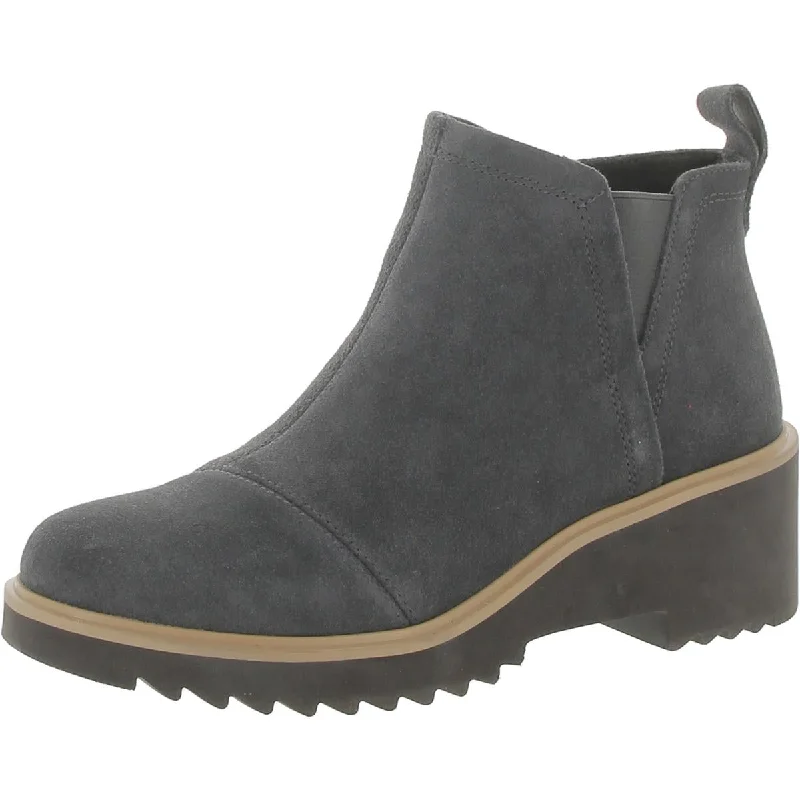 Toms Womens Maude Suede Comfort Chelsea Boots