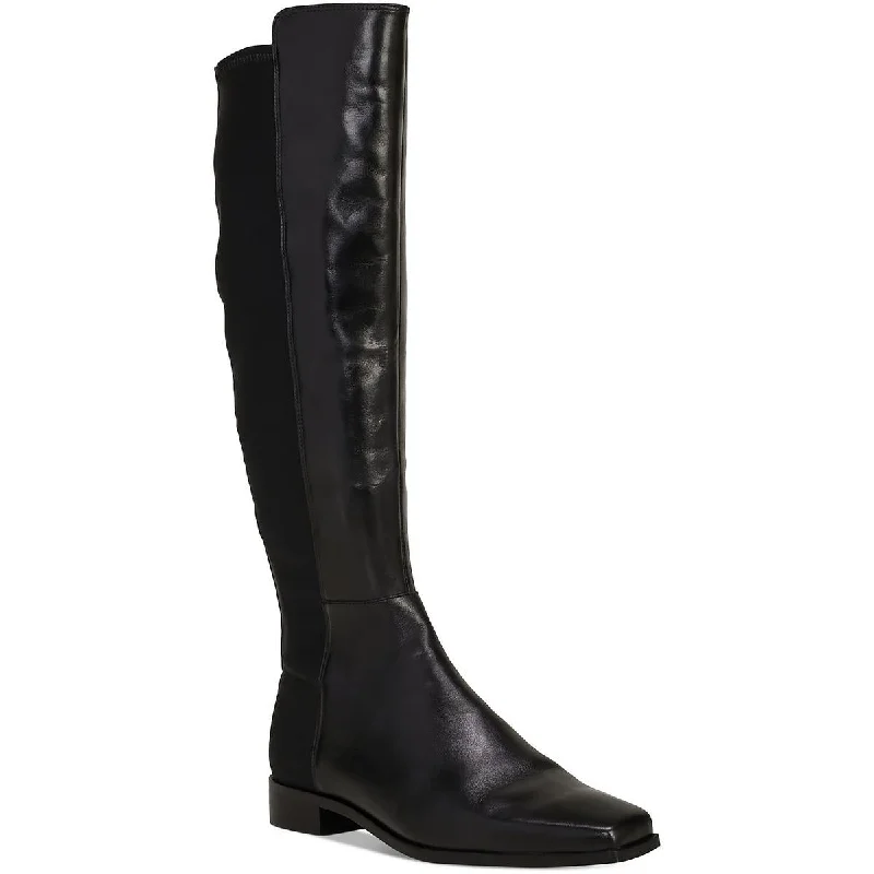 Vince Camuto Womens Leather Wide Calf Knee-High Boots