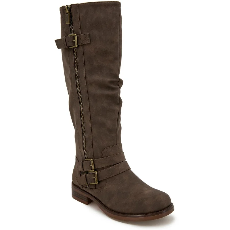 XOXO Womens MERTLE Round toe Slouchy Mid-Calf Boots