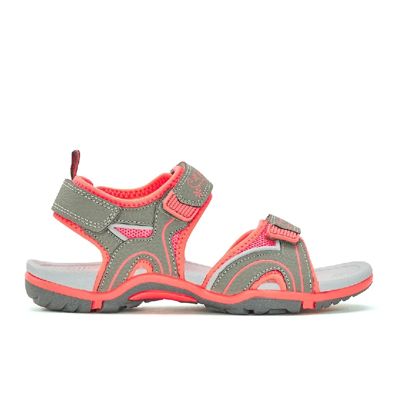 grey & coral