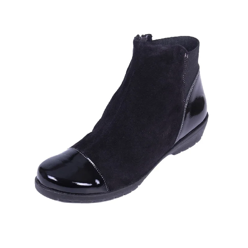 Black Patent / Suede