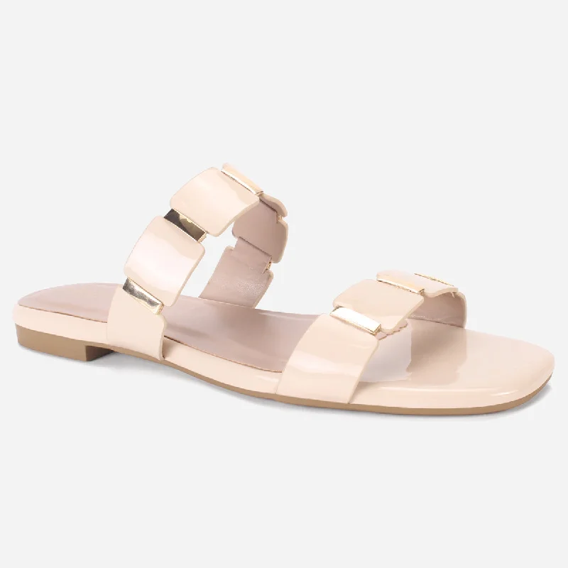 Women's "OSCAR" Flat Summer Open-Toe Slippers Contemporary 