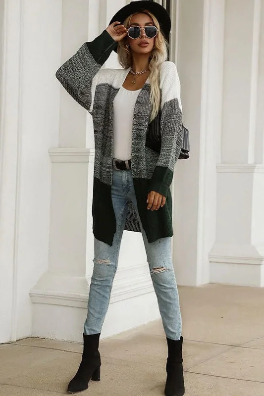 COLOR MATCHING BASE V NECK KNITTED TOP Cool Women's Skate
